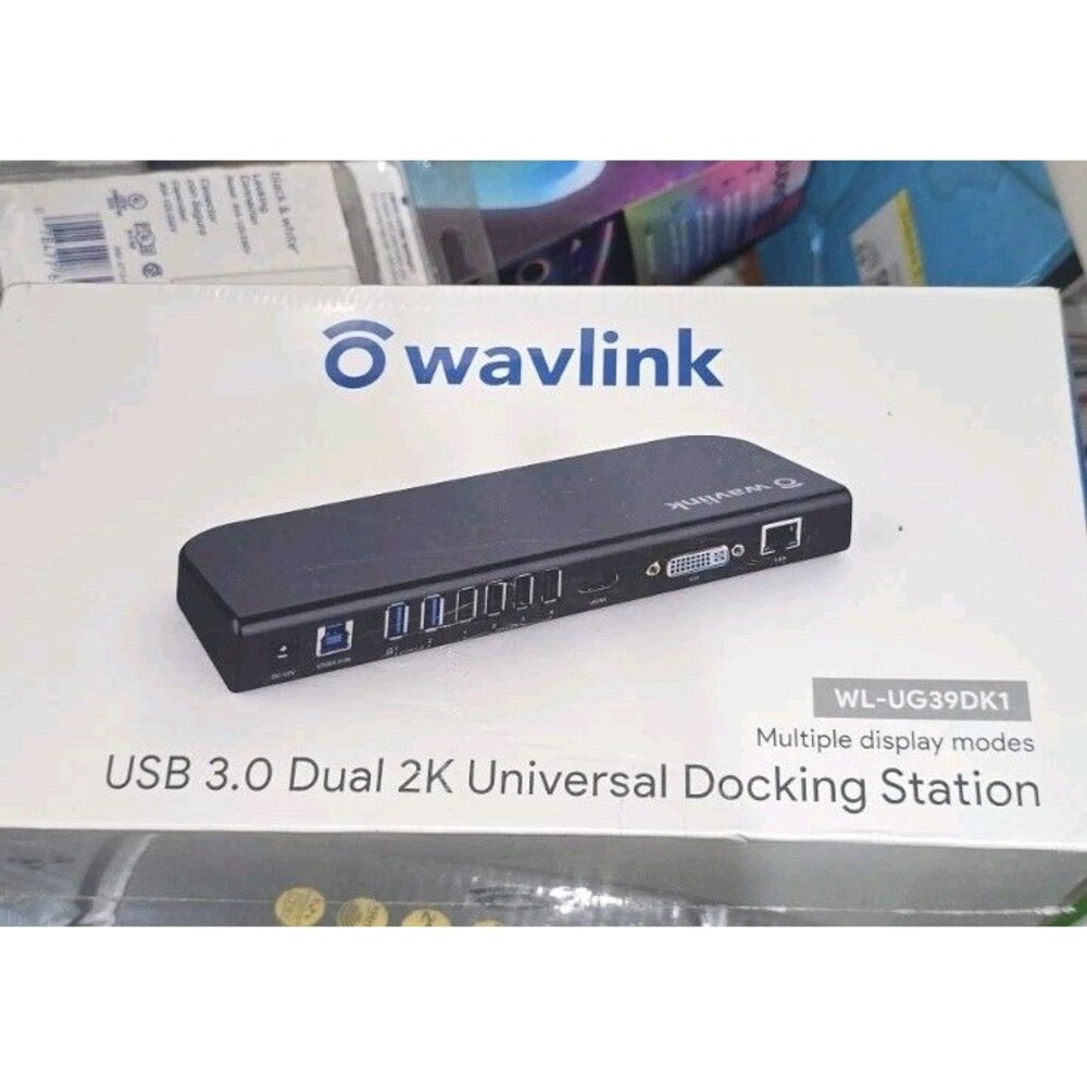 Wavlink WL-UG39DK1 Dual 2K HDMI USB 3.0 Universal Docking Station SD/TF VGA 1080